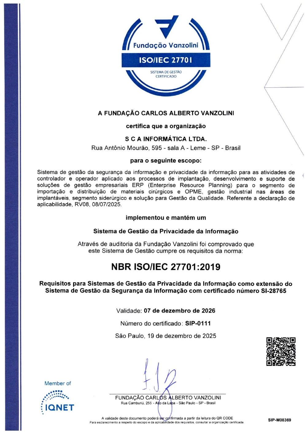 Certificado