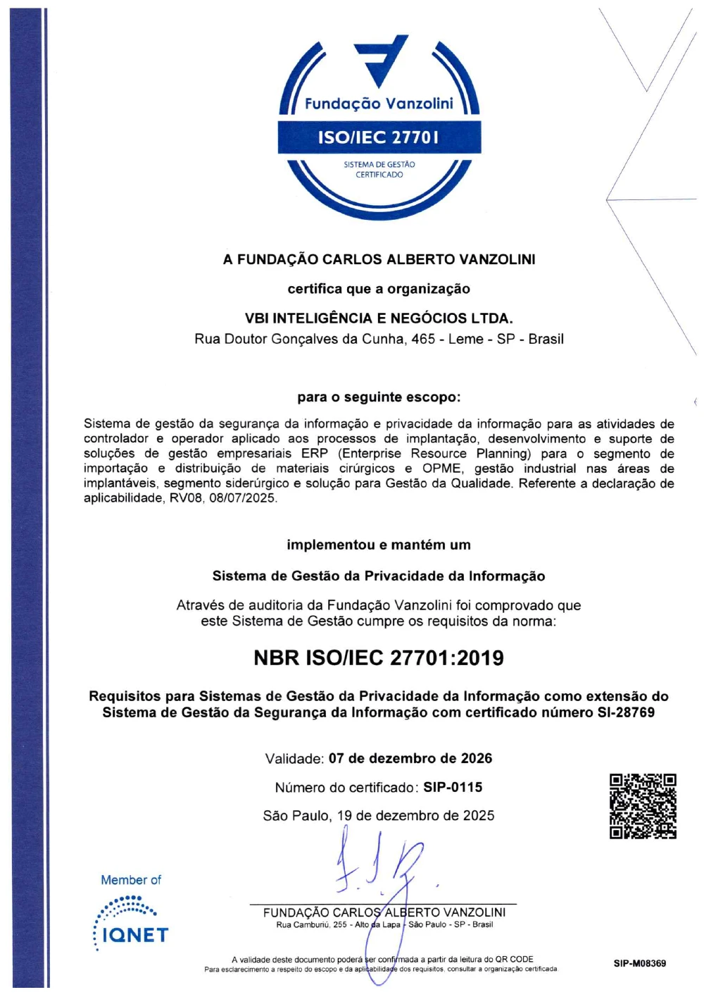 Certificado